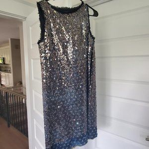 Denim Sequined Dress